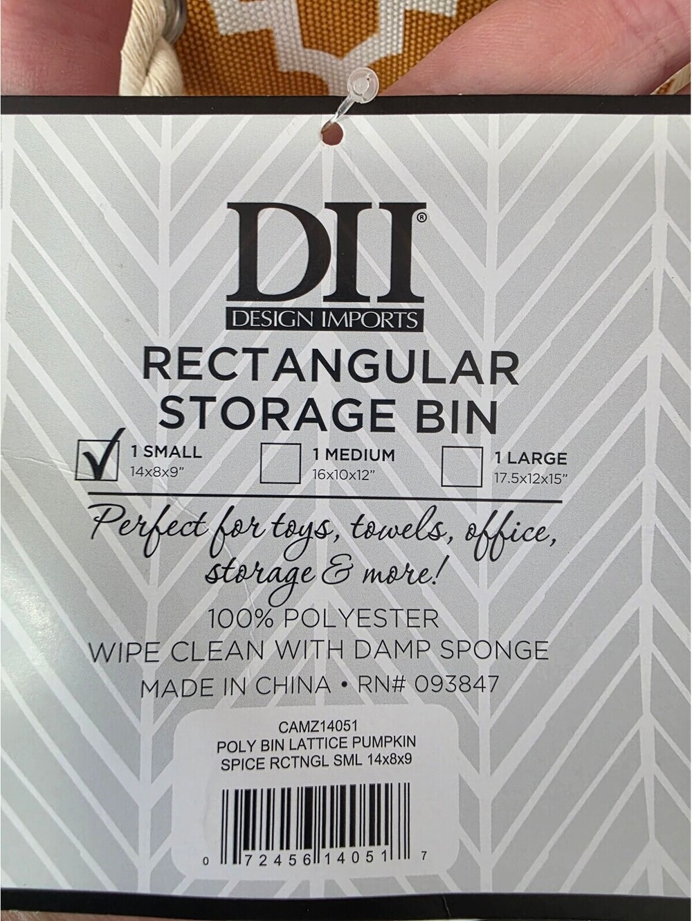 Rectangular Storage Basket - Picture 3 of 4